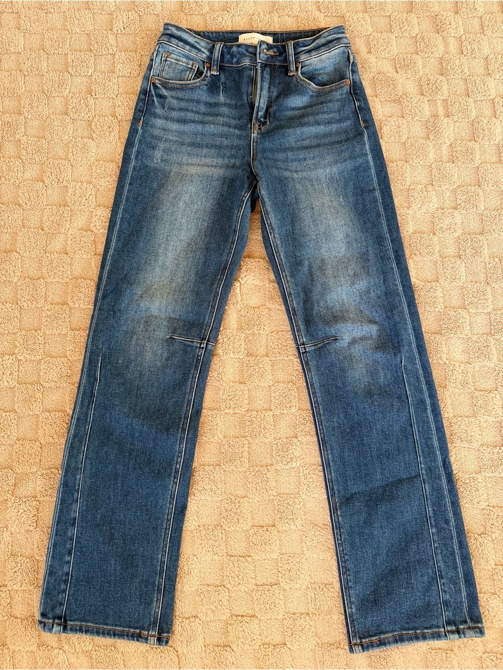 Risen Women’s High Rise Wide Leg Jeans Size 0/24 Medium Wash